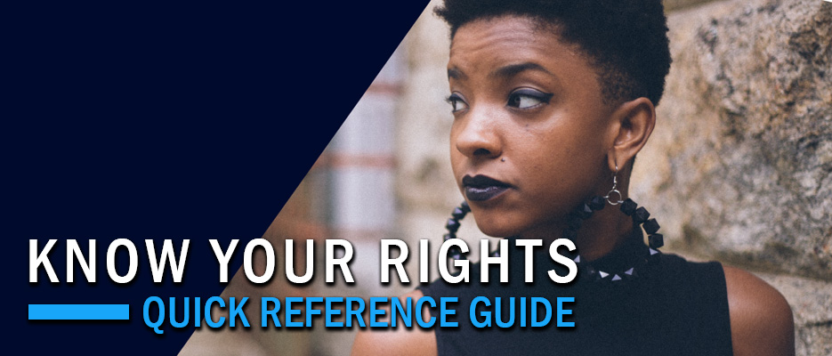 Select to open new Know Your Rights Quick Reference Guide PDF