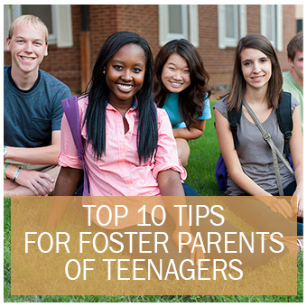 Select to open a brochure for Top 10 Tips for foster parents of teenagers.