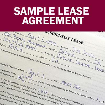 Sample Lease Agreement